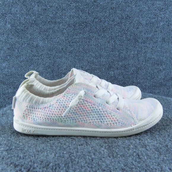 ROXY Women Sneaker Shoes Pink Fabric Slip On Size 4 Medium - Picture 4 of 10